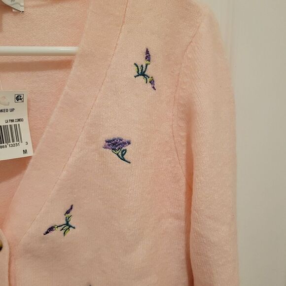 Hooked up pink cardigan size M - Picture 4 of 4